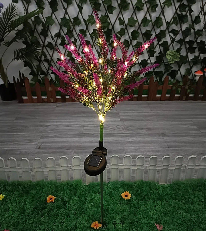 Solar LED Hage Blomster Lys - Dekorative Lavendel Utendørs Lys for Hage og Terrasse, vanntette, energieffektive | Luvikno