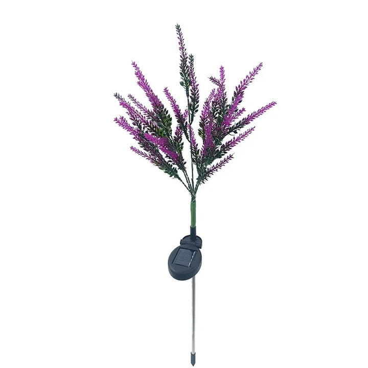 Solar LED Hage Blomster Lys - Dekorative Lavendel Utendørs Lys for Hage og Terrasse, vanntette, energieffektive | Luvikno
