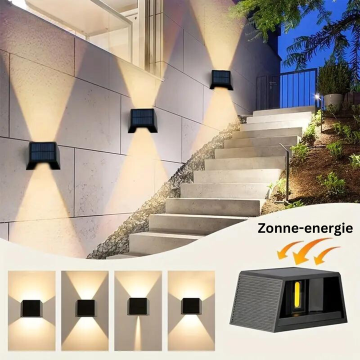 Luvikno | Trådløse LED Solvegglamper Pro - Skap den perfekte atmosfæren i hagen din!