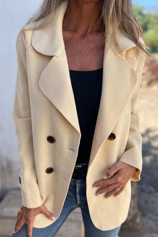 Luvik | Väri Käänne Pitkähihaiset Nappivapaa Takki