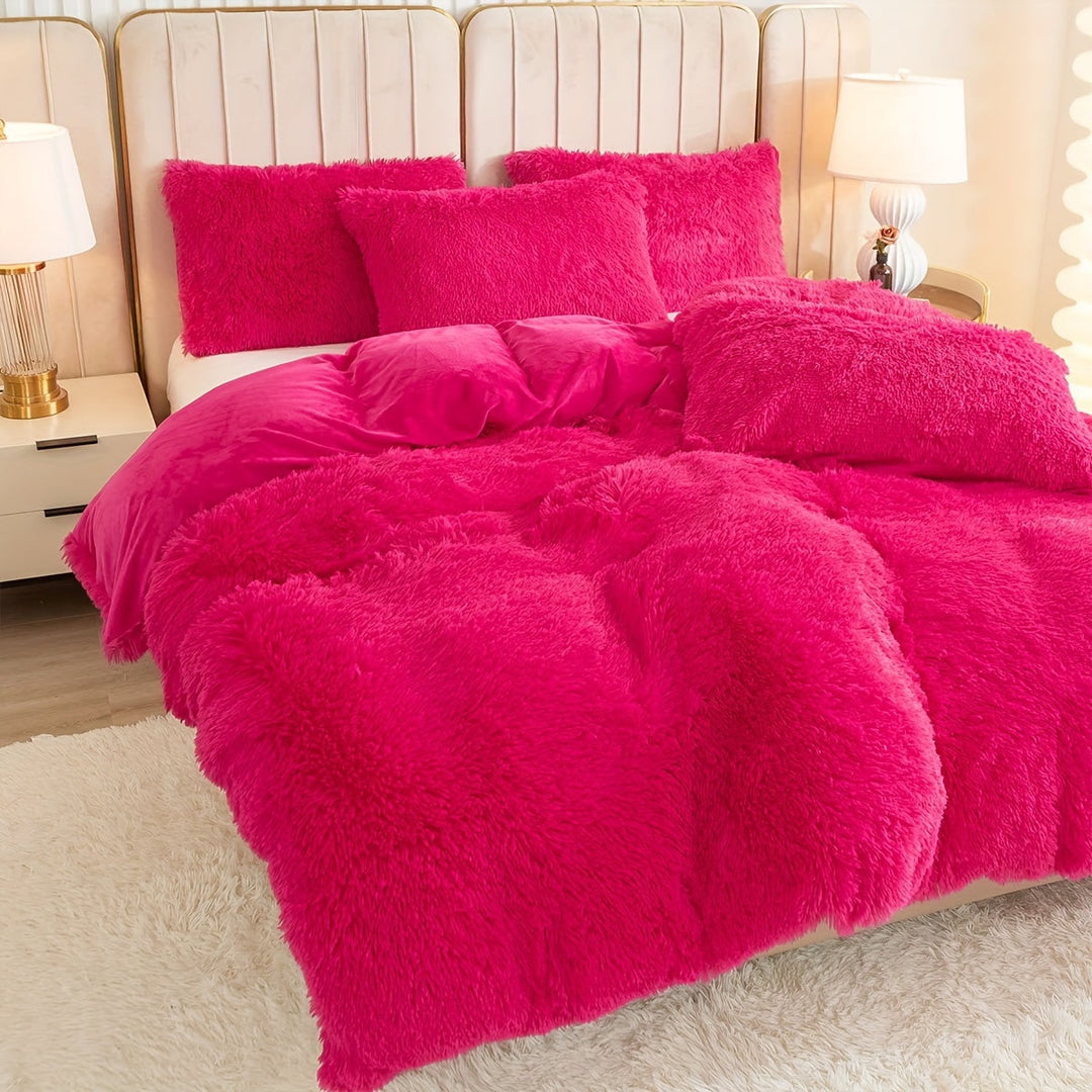 Luvikno | Ultra Soft Plush Duvet Cover Set with Zipper - Luksus & Komfort