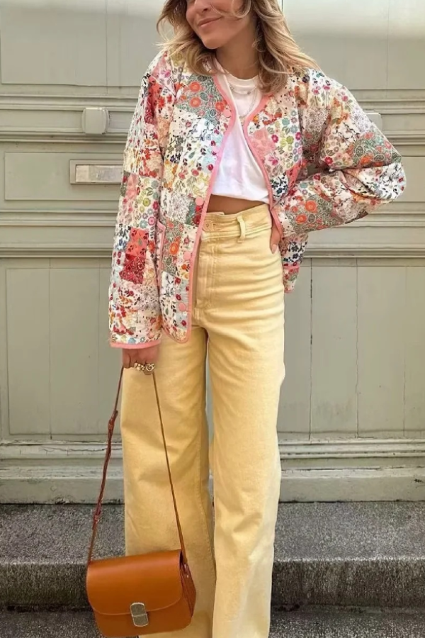 Luvik | Tulostettu puuvillatakki