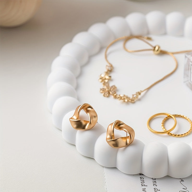 Elegant RingTray - Multifunksjonell Smykkeskål for Stilig Organisering Luvikno
