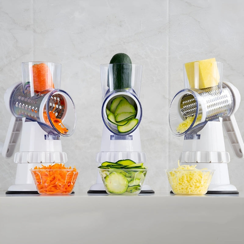 VeggieMaster Slicer - Håndholdt grønnsaksskjærer med 3 blader Luvikno
