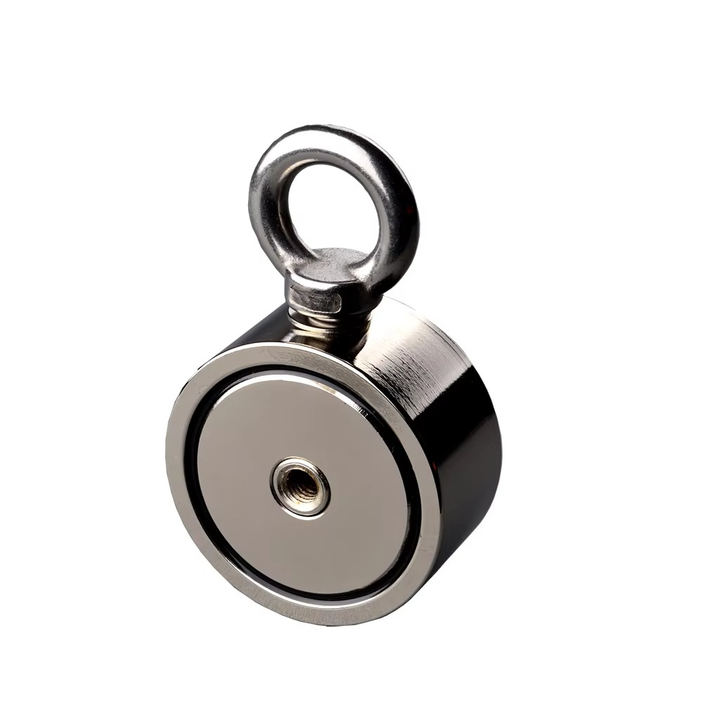 Dual Strength Fishing Magnet Kit - N52 Neodymium 80/120KG Kraft med 10m Tau Luvikno