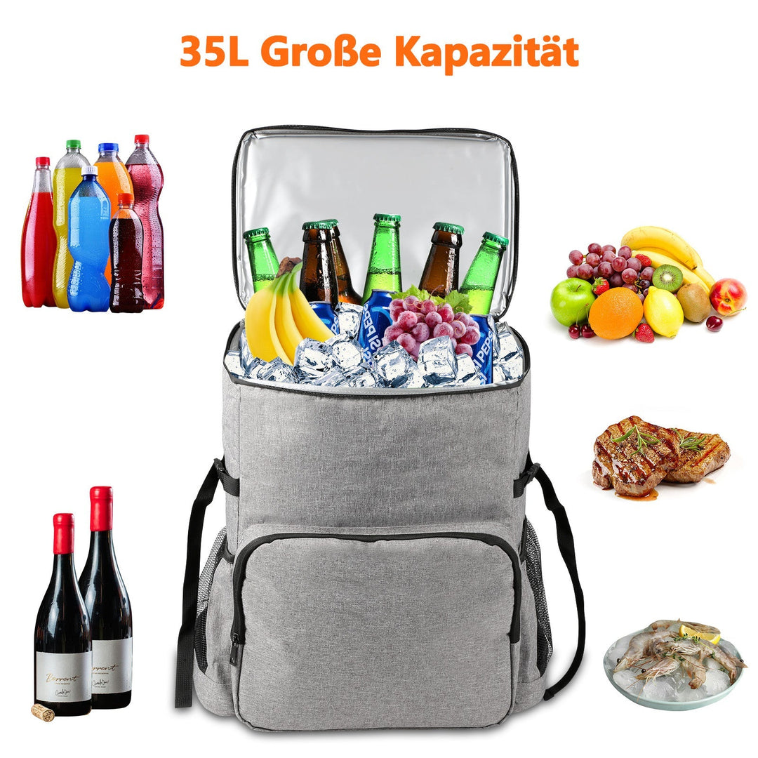 Kühl ryggsekk Thermo ryggsekk 35L med piknikmatte | Luvikno