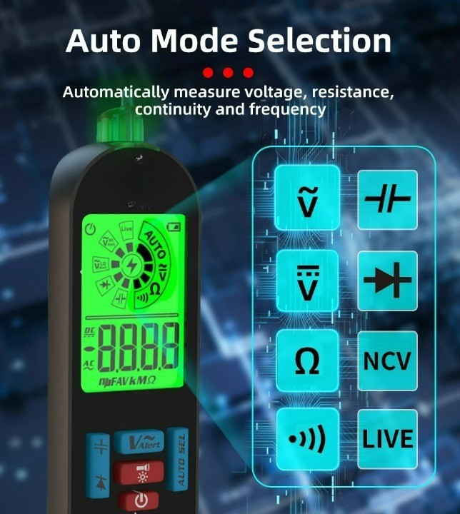 Volt Vision Smart Elektronisk Ledningstester | Luvikno