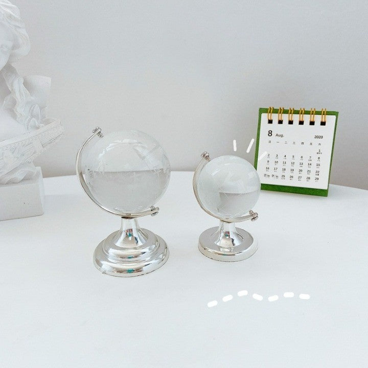 Klar Transparent Miniatyr Glass Jordklode | Luvikno