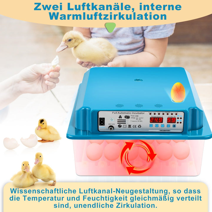 Brutautomat Fulle Automatisk Inkubator for Kyllinger 36 Egg | Luvikno