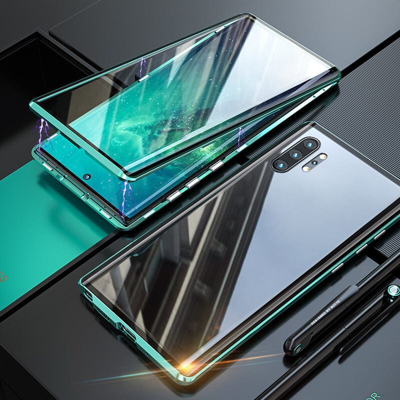 Luvikno | Samsung magnetisk herdet glass dobbelt-sidig telefondeksel
