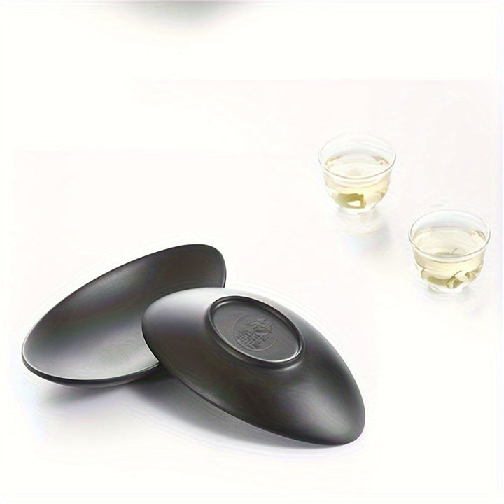 BlackTray - Elegant Ovalt Oppbevaringsbrett for Smykker Luvikno