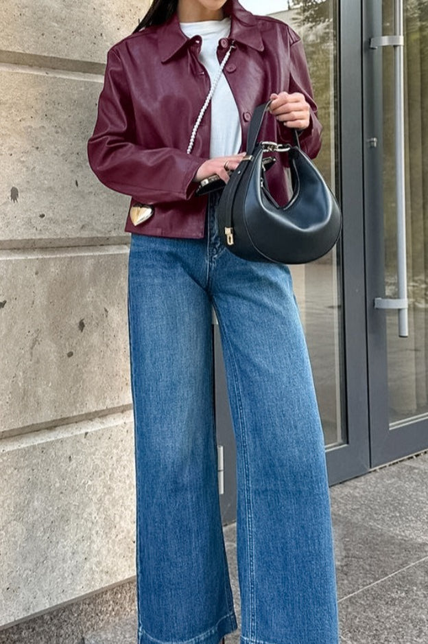 Luvik | Irrotettava PU-nahkajakki