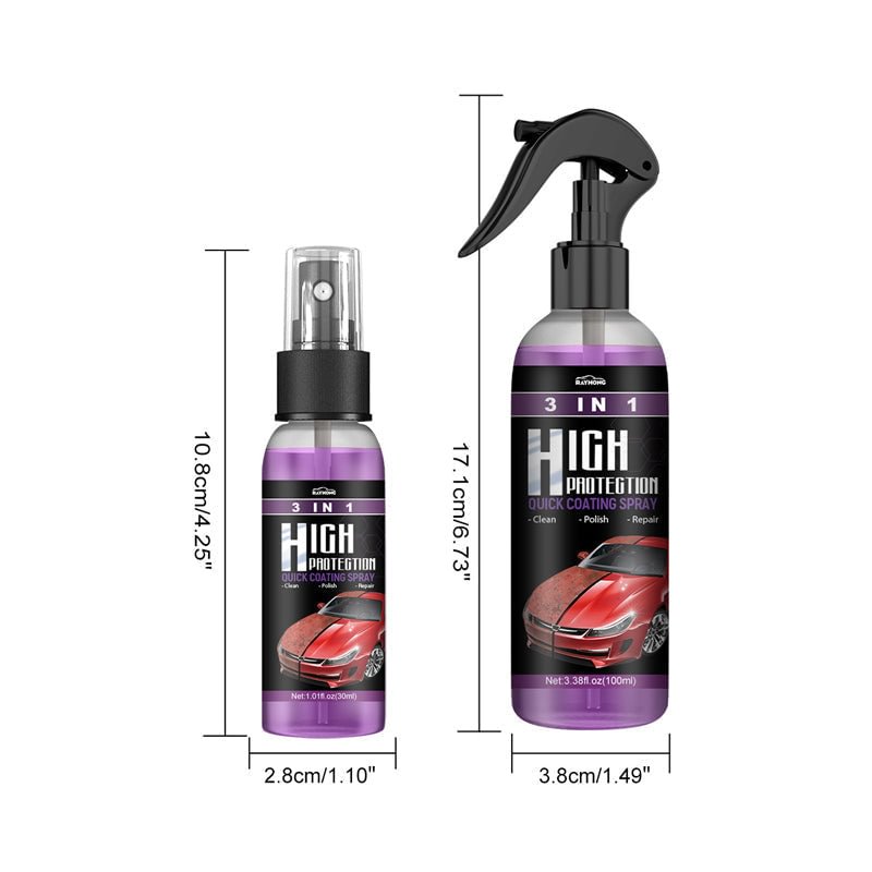 3 i 1 Høybeskyttende Bil Spray | Luvikno