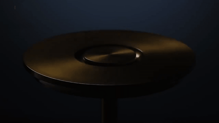 Luvikno | Trådløs oppladbar moderne aura bordlampe med berøringskontroller | Trådløs LED-lampe for moderne sidebord og kontorpulter | Minimalistisk bordlampe