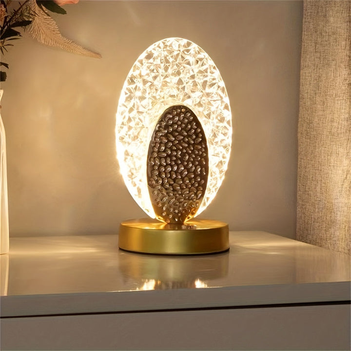 FeatherLamp - USB berøringsbordlampe med unikt fjærdesign Luvikno