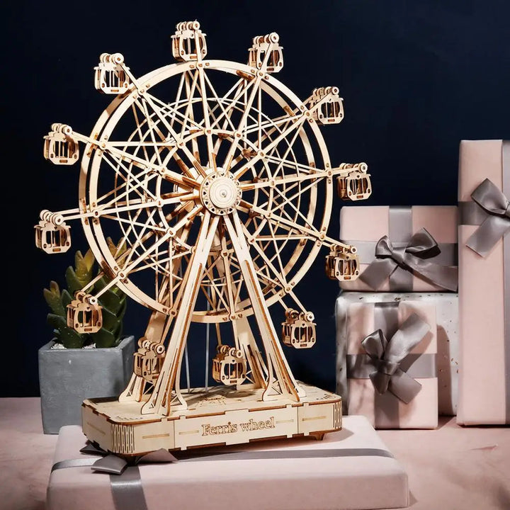 WoodCraft 3D Sett - Kreativ Pariserhjulet Bygg Luvikno