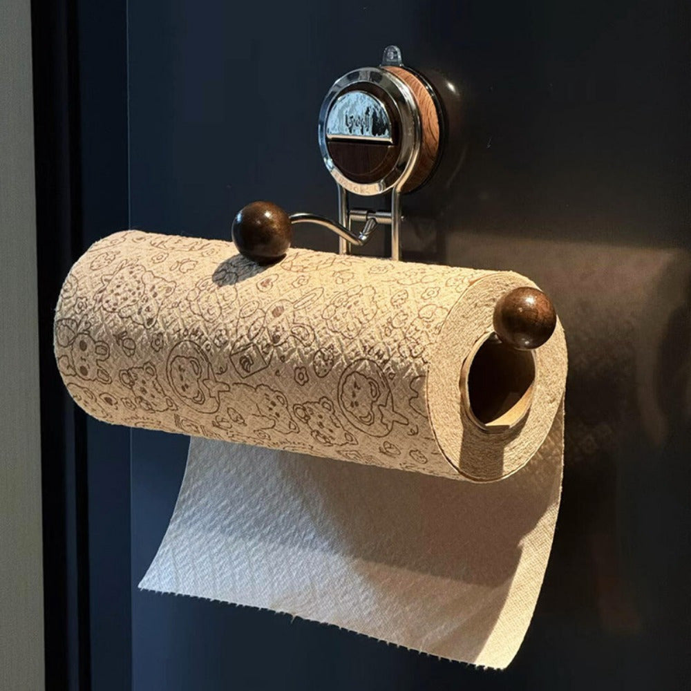 Luvikno | KitchenGrip Rullholder Rustfritt Stål Kjøkkenpapirholder med Sugekop