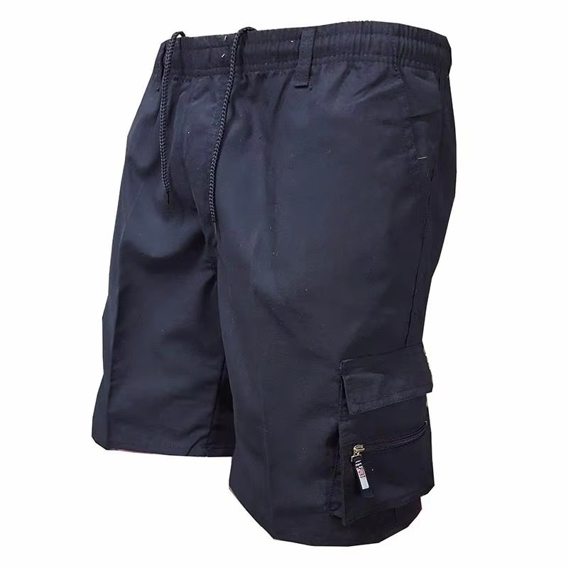 Herre's Løse Passform Cargo Shorts med Mange Lommer - Casual Sommer Utendørs Arbeidsshortser i Stor størrelse Luvikno