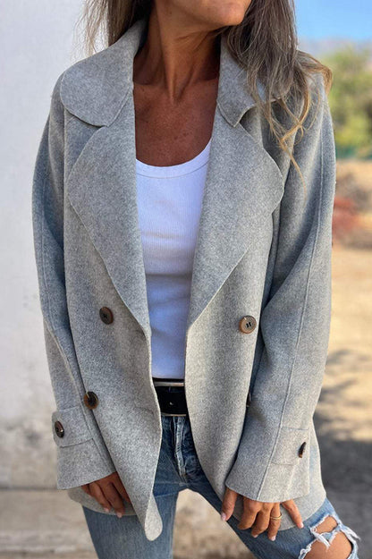 Luvik | Väri Käänne Pitkähihaiset Nappivapaa Takki