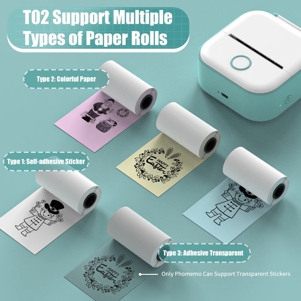 PocketPrint Mini – Bærbar termisk fotoprinter uten blekk | Luvikno