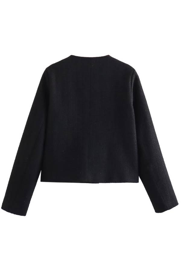 Luvik | Hals Slim Fit Fargeblokk for Damer Knapjakke