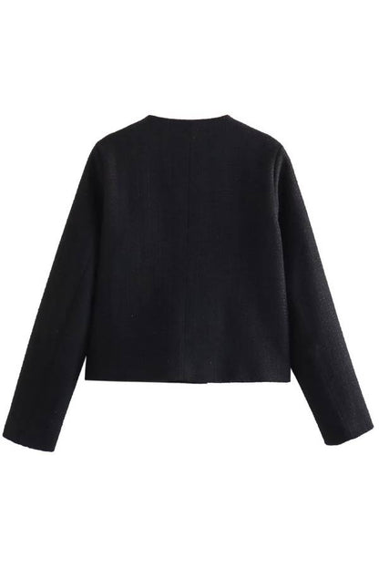 Luvik | Kaula Slim Fit Värilohko Naisille Napitakki