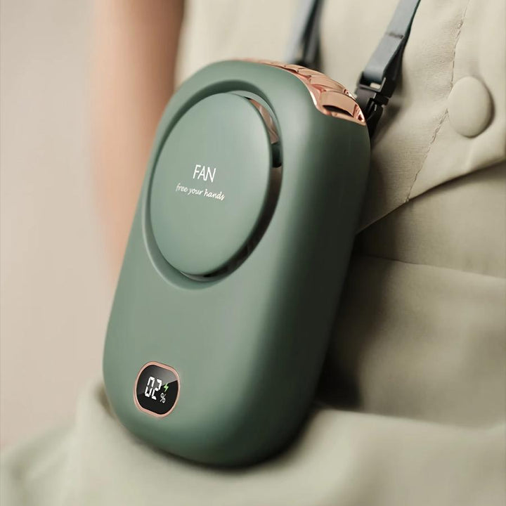 Bærbar USB-oppladbar hengende hals mini-vifte | Luvikno