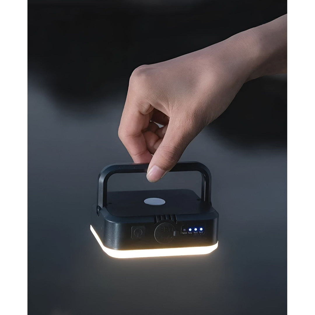 MagnaGlow – Magnetisk oppladbar LED-lampe med rund, kompakt design Luvikno