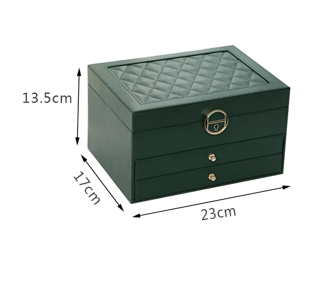 EleganceBox Luksus Smykkeskrin – Flerlagringsboks for Smykker | Luvikno