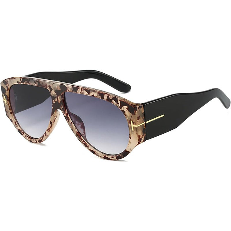 Oversized UV400 Aviator Solbriller Luvikno