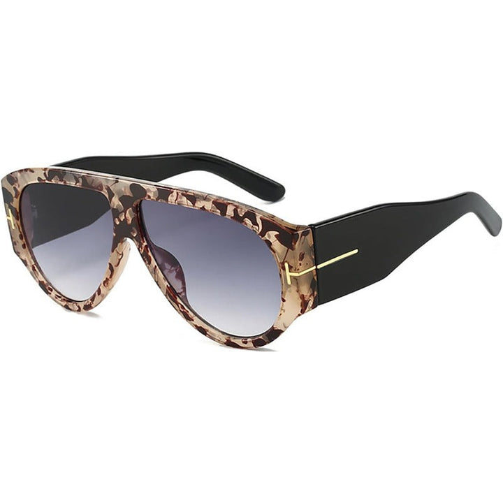 Oversized UV400 Aviator Solbriller Luvikno