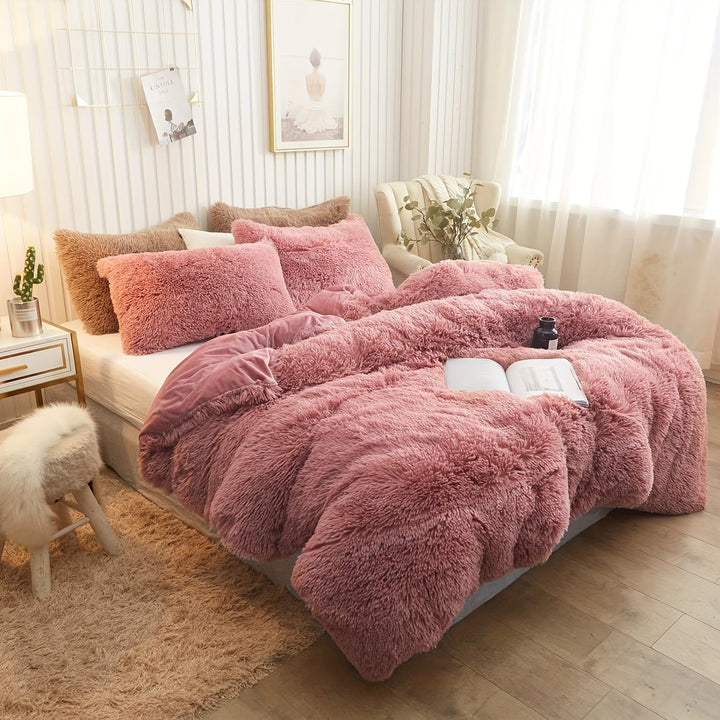Luvikno | Ultra Soft Plush Duvet Cover Set with Zipper - Luksus & Komfort