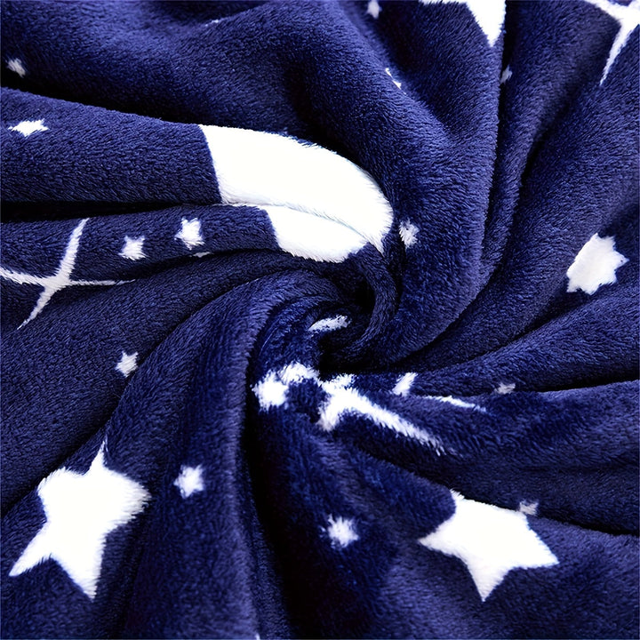 MeteorFleece – Myk Fleece Teppe med Meteor Mønster Luvikno