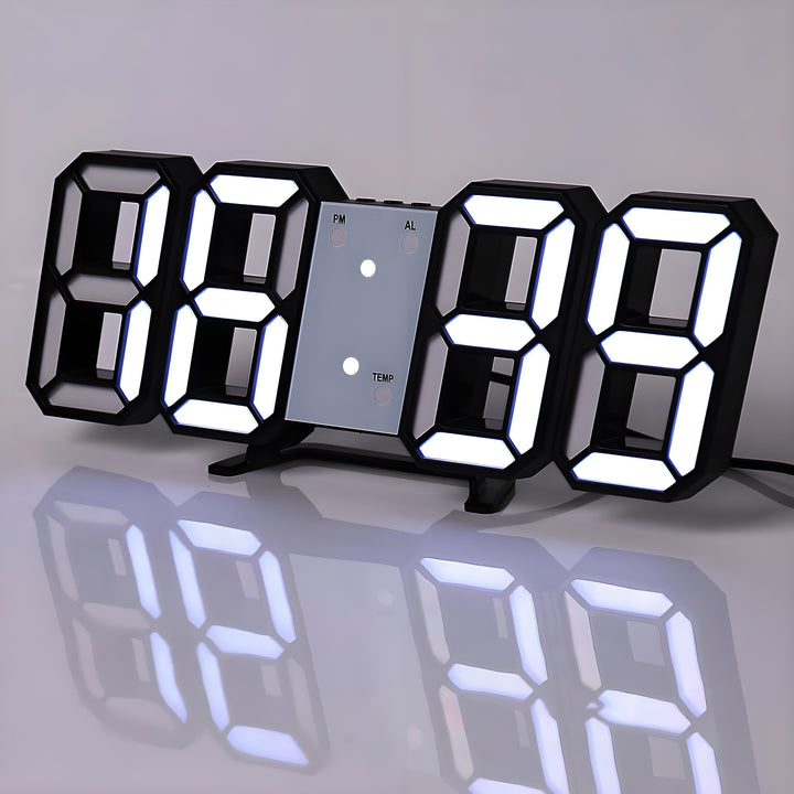 TimeSphere LED 3D Digital Klok med Kalender og Temp Display | Luvikno