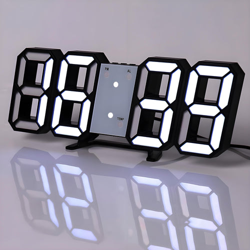 TimeSphere LED 3D Digital Klok med Kalender og Temp Display | Luvikno