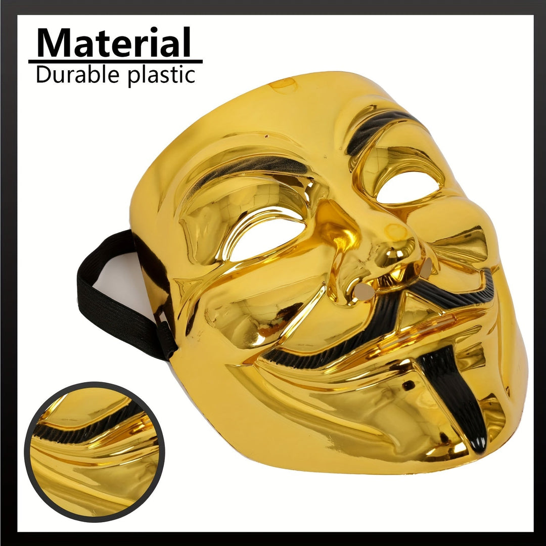 Luvikno | Men’s Full Face Plastic Halloween Mask | Anonymous Cosplay