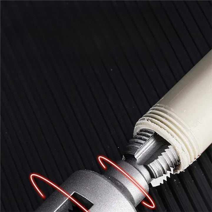 Pipe Thread Reamer & Edge Cutter Drill Attachment Tool | Luvikno