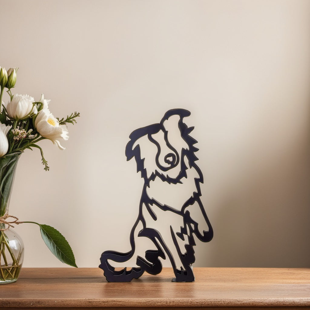 Luvikno | Artipaws Abstrakt Hundeskulptur | Moderne Design | Høy- Kvalitets Kunstfigur | For Hylle & Bord