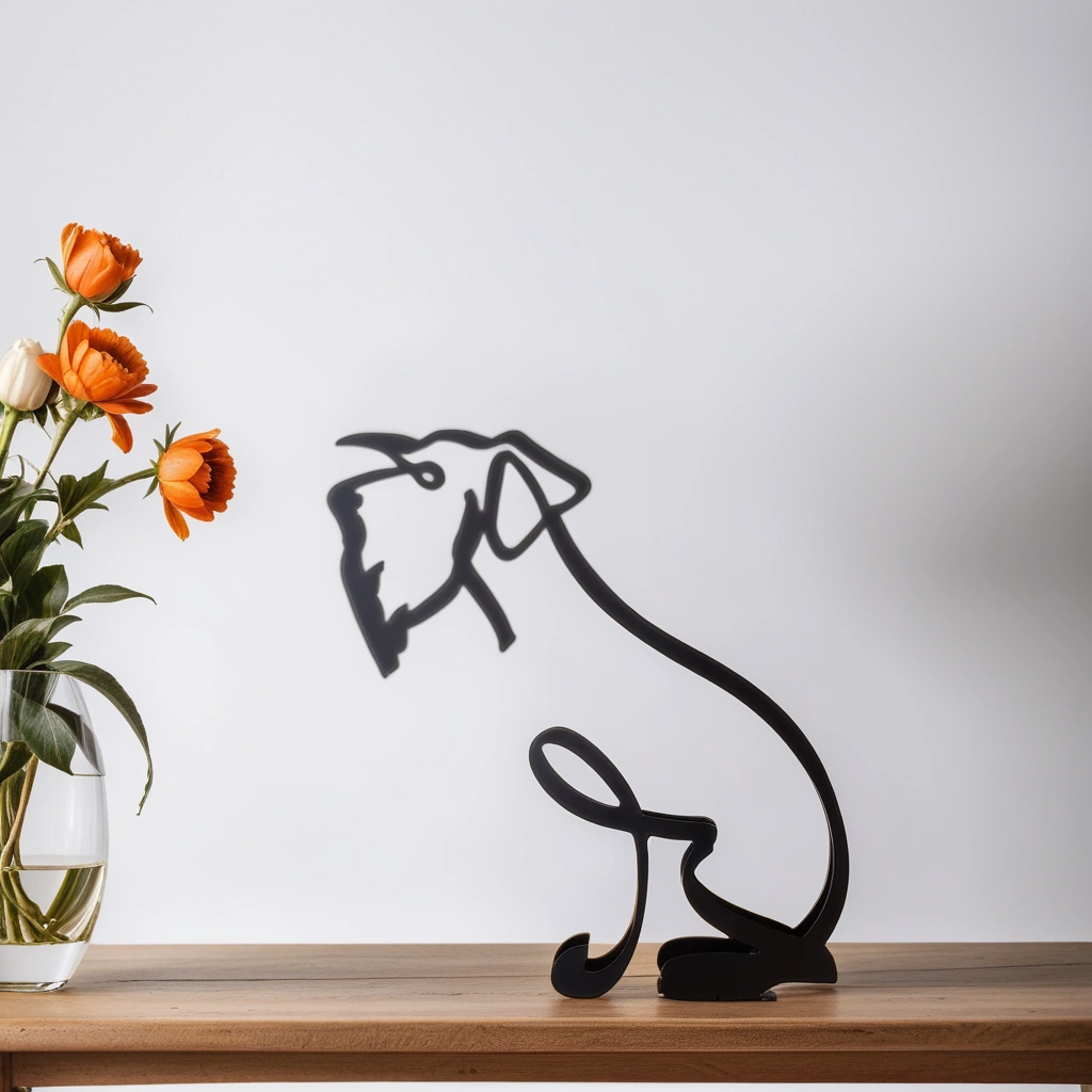 Abstract hundeskulpturer - CanineArt Luvikno
