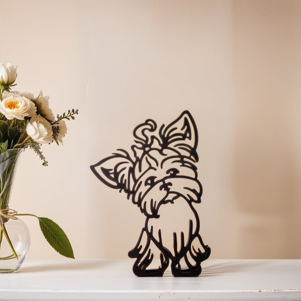 Luvikno | Artipaws Abstrakt Hundeskulptur | Moderne Design | Høy- Kvalitets Kunstfigur | For Hylle & Bord