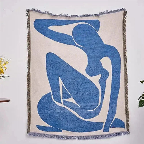Abstract Tapestry Kastepledd for Koselig Hjem Dekor | Luvikno