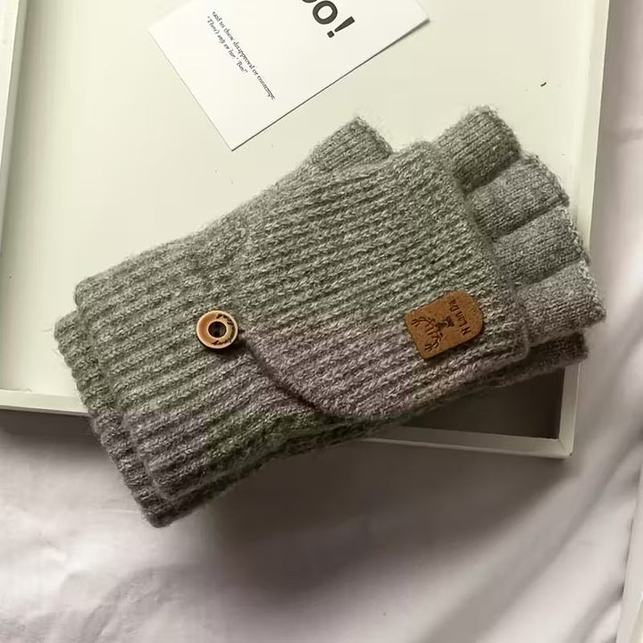 Luvikno | Menns WinterPro Fingerless Hansker – Tykk, Varm og Behagelig