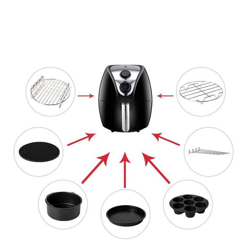 CookMaster Set - Fullstendige tilbehør for Airfryer Luvikno