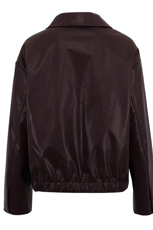 Luvik | PU-nahkainen Biker-takki