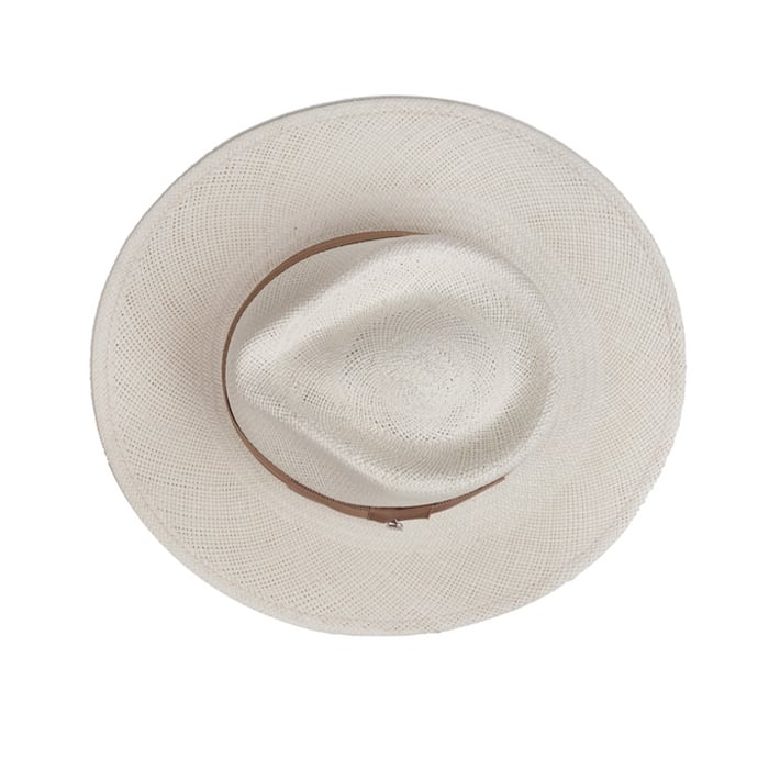 The Modern Classic Straw Hat in White | Luvikno