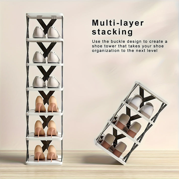 Narrow Shoe Rack Tower | Luvikno