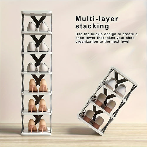 Narrow Shoe Rack Tower | Luvikno
