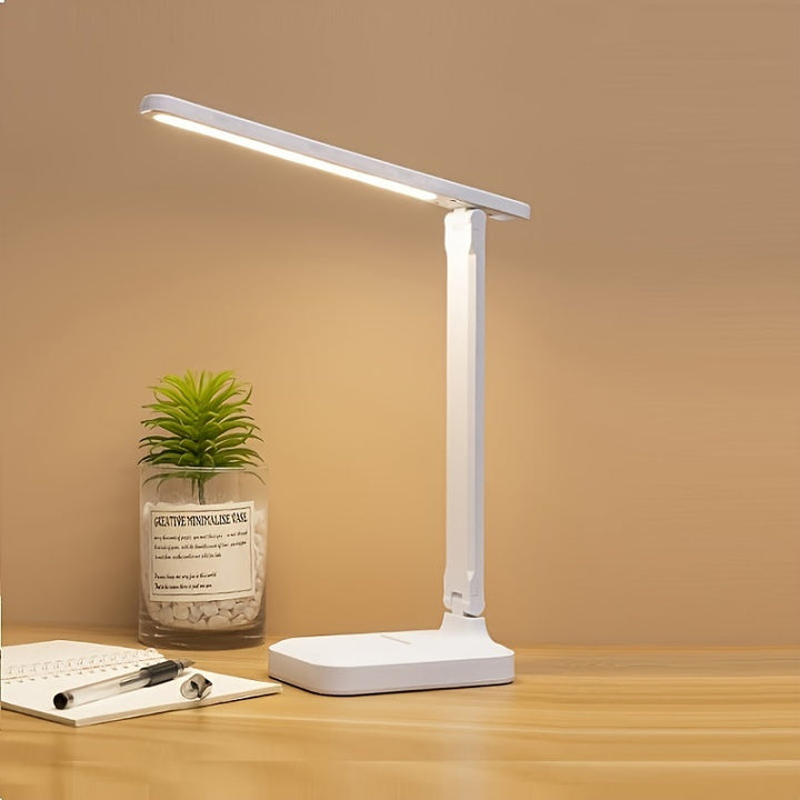 LumiDesk – Justerbar LED Skrivebordslampe med Berøring og USB Luvikno