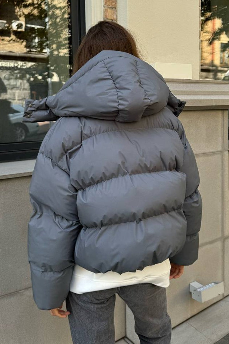 Luvik | Fit Lyhyt Huppupuffatakki