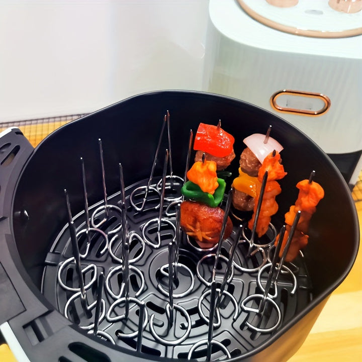Luvikno | GrillMeisterX Turbo Spyd — Perfekte, saftige spyd uten vridningsstress for din ultimate grillfest (10 deler)